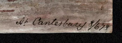 Canterbury Kent 1878 - Watercolour Painting - Algerina Peckover (1841-1927)