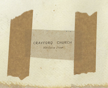 William Hubbard (1804-1870) Watercolour Painting - Crayford Church Kent