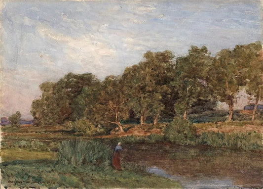 Sir Herbert Hughes Stanton (1870-1937) Watercolour Painting - 1914 - Landscape