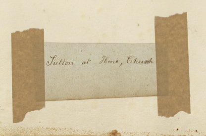 William Hubbard (1804-1870) Watercolour Painting - Sutton-at-Hone Church Kent