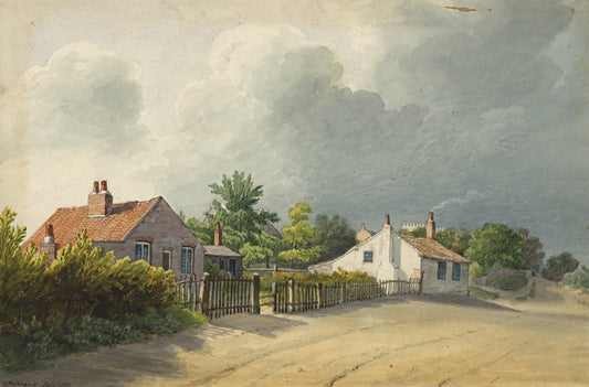 William Hubbard (1804-1870) Watercolour Painting - Bell Hill Crayford Kent 1847