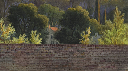 William Hubbard (1804-1870) Watercolour Painting Sidcup From Crayford Hill Kent