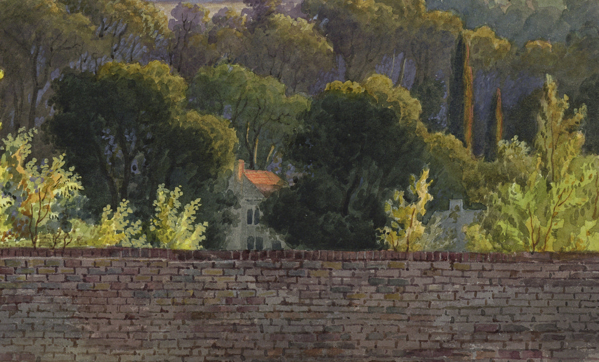 William Hubbard (1804-1870) Watercolour Painting Sidcup From Crayford Hill Kent