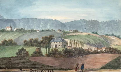 Elizabeth Campbell (1783-1861) Watercolour Painting - Satigny, Switzerland 1826