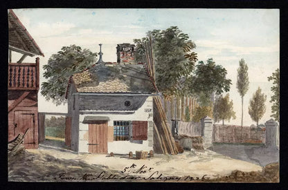 Elizabeth Campbell (1783-1861) Watercolour Painting - Satigny, Switzerland 1826