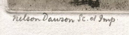 Nelson Ethelred Dawson (1859-1941) Pencil Signed Etching - St. Marks Campanile, Venice, Italy