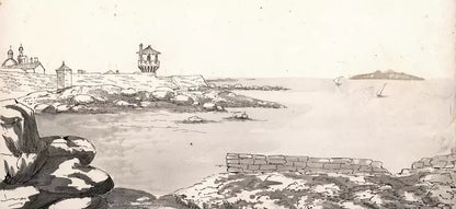 Elizabeth Campbell (1783-1861) Watercolour Painting - Leghorn - Livorno Italy