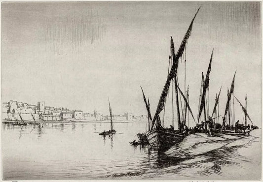 William Douglas Macleod (1892-1963) Signed Etching - River Scene - Landscape