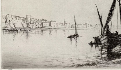 William Douglas Macleod (1892-1963) Signed Etching - River Scene - Landscape