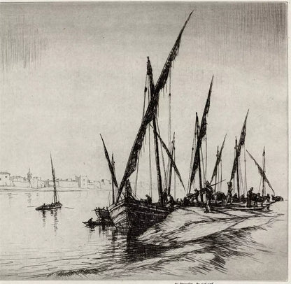 William Douglas Macleod (1892-1963) Signed Etching - River Scene - Landscape