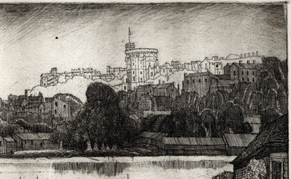 Joseph Webb (1908-1962) Pencil Signed Etching - Windsor Castle
