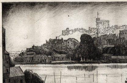 Joseph Webb (1908-1962) Pencil Signed Etching - Windsor Castle