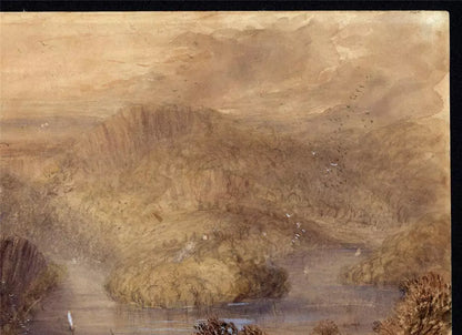 Charles Walter Radclyffe (1817-1903) Watercolour Painting - Near Chepstow Wales