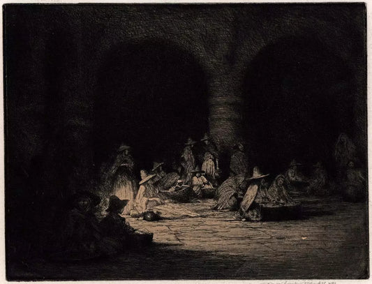 Mortimer Luddington Menpes - Pencil Signed Etching - Mexican Women