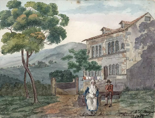 Elizabeth Campbell (1783-1861) Watercolour Painting - La Grande Mere 1822