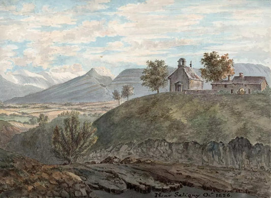 Elizabeth Campbell (1783-1861) - Watercolour Painting - Near Satigny, Switzerland 1826
