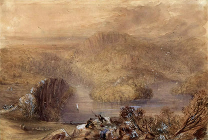 Charles Walter Radclyffe (1817-1903) Watercolour Painting - Near Chepstow Wales