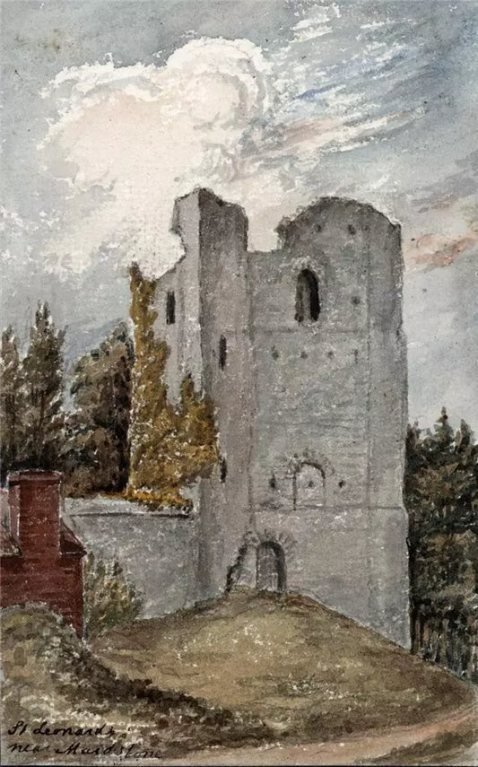 St. Leonard's Near Maidstone 1878 - Watercolour Painting - Algerina Peckover (1841-1927)