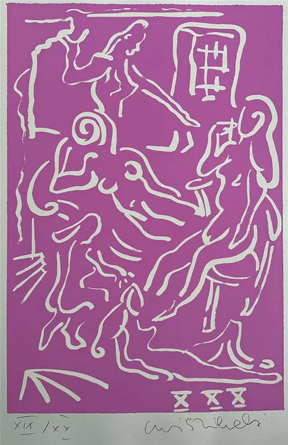 Adrian Wiszniewski - Pencil Signed Screenprint - Untitled - 19/20