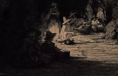 Mortimer Luddington Menpes - Pencil Signed Etching - Mexican Women