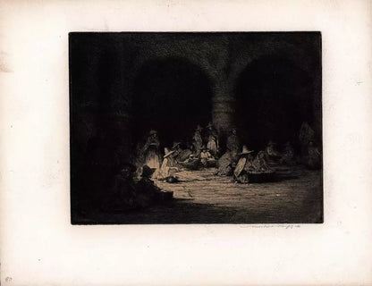 Mortimer Luddington Menpes - Pencil Signed Etching - Mexican Women