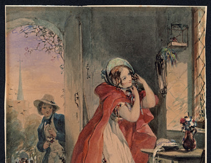 Francis Philip Stephanoff (1788-1860) Watercolour Painting - 19th Century