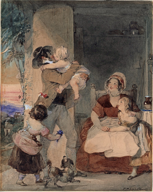 Francis Philip Stephanoff (1788-1860) - Watercolour Painting - 19th Century