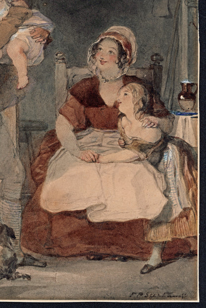 Francis Philip Stephanoff (1788-1860) - Watercolour Painting - 19th Century