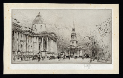 William Walcot (1874-1943) Signed Etching - The National Gallery, London