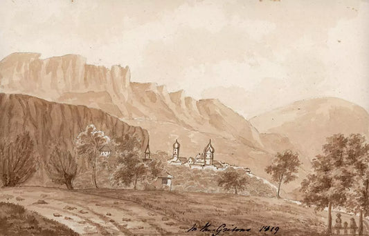 Elizabeth Campbell (1783-1861) Watercolour Painting - In the Grisons, Switzerland 1819