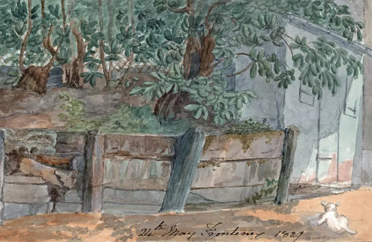Elizabeth Campbell (1783-1861) Watercolour Painting 1827 - Frontenex Switzerland