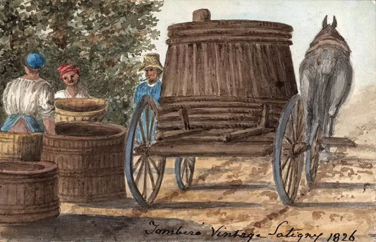 Elizabeth Campbell (1783-1861) Watercolour Painting - Tombero Vintage, Satigny, Switzerland 1826