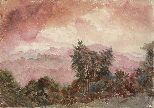 John Louis Petit (1801-1868) Watercolour Painting - From Bumblekyte, Upper Longdon, Staffordshire 1867