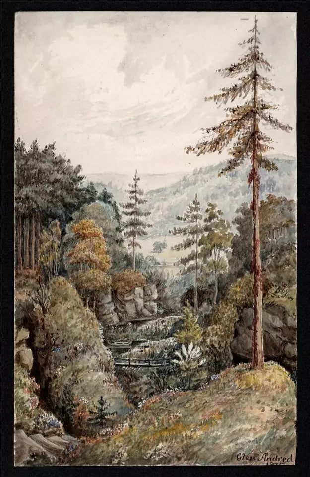 Glen Andred - 1875 - Watercolour Painting - Algerina Peckover (1841-1927)