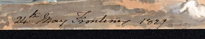 Elizabeth Campbell (1783-1861) Watercolour Painting 1827 - Frontenex Switzerland
