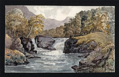 Falls Of Tummel Scotland 1879 - Watercolour Painting - Algerina Peckover (1841-1927)