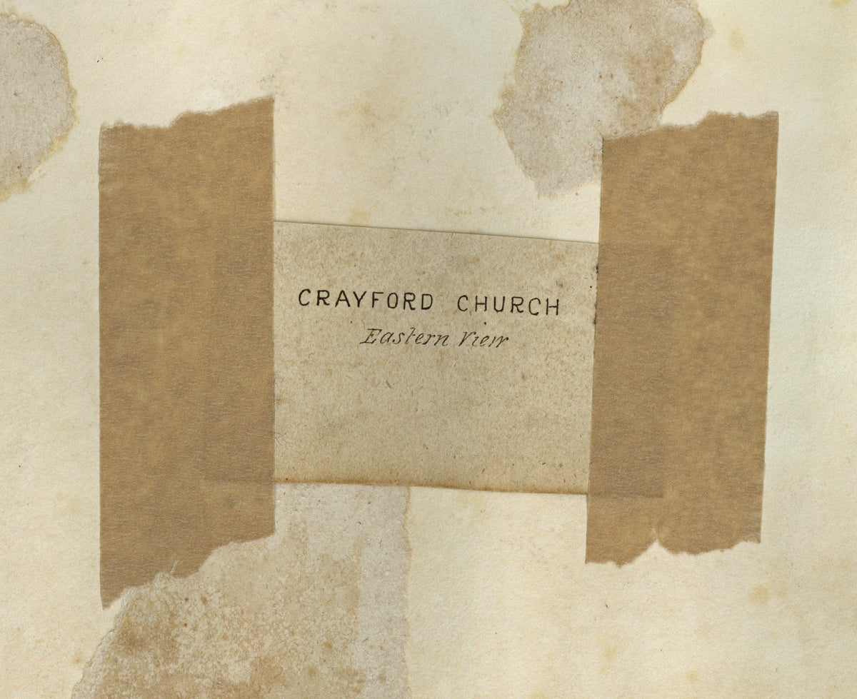 William Hubbard (1804-1870) - Watercolour Painting - Crayford Church Kent, Eastern View