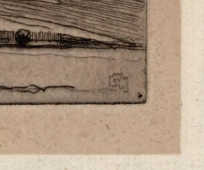 William Lee Hankey (1869-1952) Pencil Signed Etching - Rural Landscape