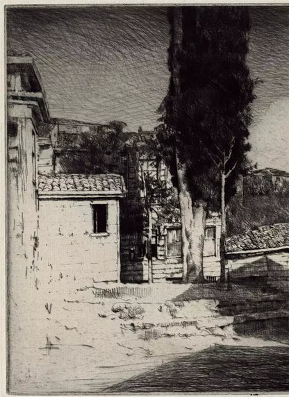 Mortimer Luddington Menpes (1855-1938) - Pencil Signed Etching - Scutari, Turkey