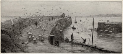 William Lionel Wyllie (1851-1931) Signed Etching - St Andrews Harbour, Scotland