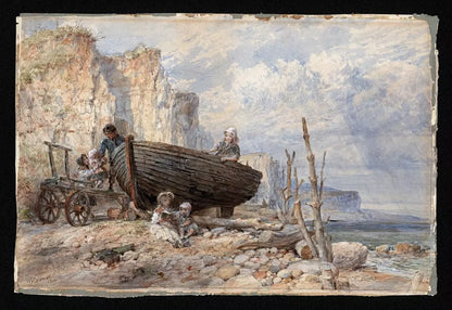 William Stephen Coleman (1829-1904) - Watercolour Painting - 1866 - Coastline