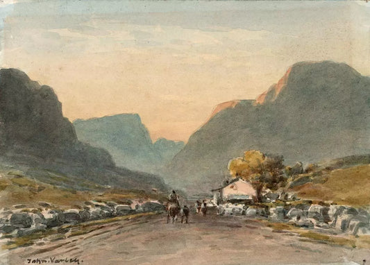 John Varley Jnr (1850-1933) Small Watercolour Painting - Near Capel Curig Wales