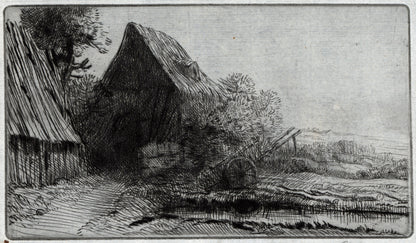 Alphonse Legros (1837-1911) Signed Etching - Wheelwright's Home (La maison du charron)