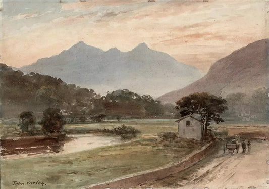 John Varley Jnr (1850-1933) Watercolour Painting - Snowdonia Range From Capel Curig Wales 1909