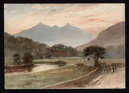 John Varley Jnr (1850-1933) Watercolour Painting - Snowdonia Range From Capel Curig Wales 1909