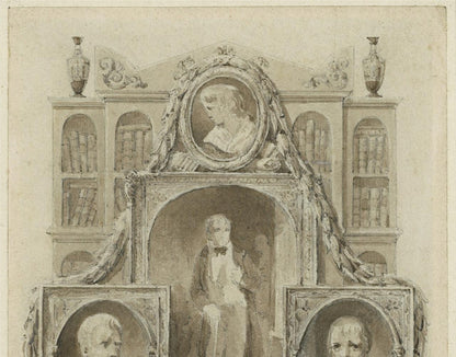 After Henry Corbould - Walter Scott Memorial - Watercolour Painting 19th Century4