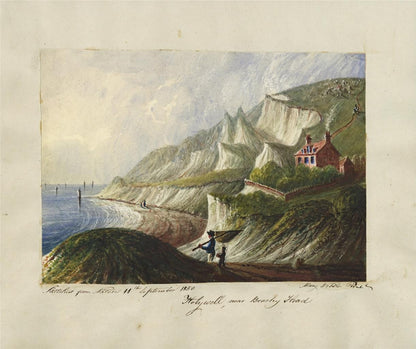 Mary Webster (1794-1883) Watercolour Painting Holywell Eastbourne 18507