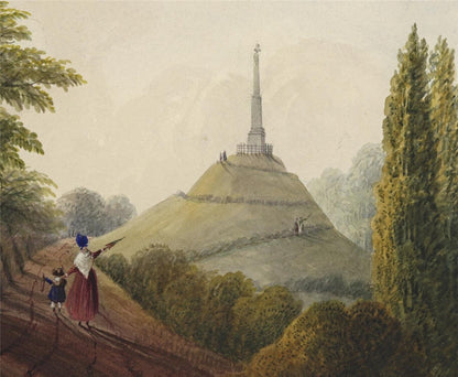 Mary Webster (1794-1883) Watercolour Painting - Dane John Mound Canterbury 18437