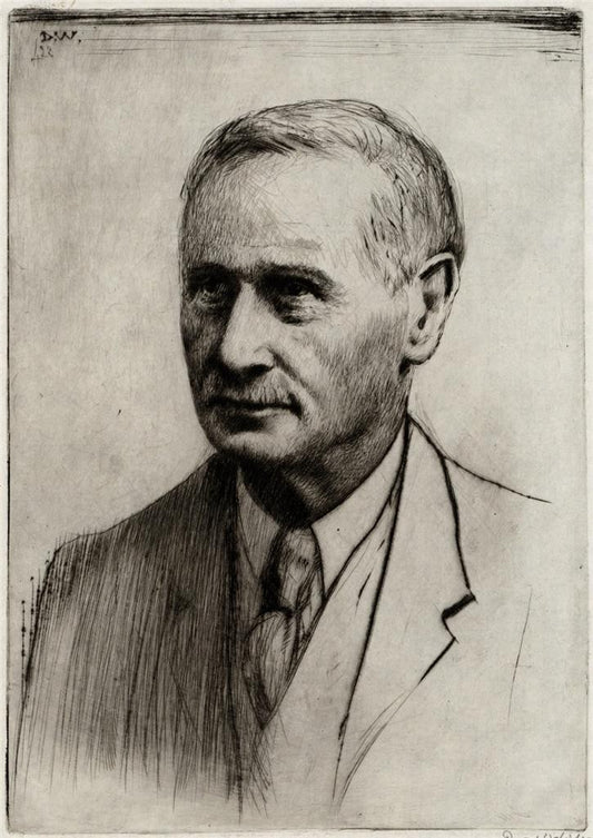 David Waterson (1870-1954) Signed Etching - Portrait Of Mr Gardiner Brechin 19220