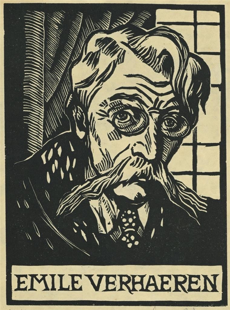 Ludovic-Rodo Pissarro (1878-1952) Signed Wood Engraving - Emile Verhaeren0